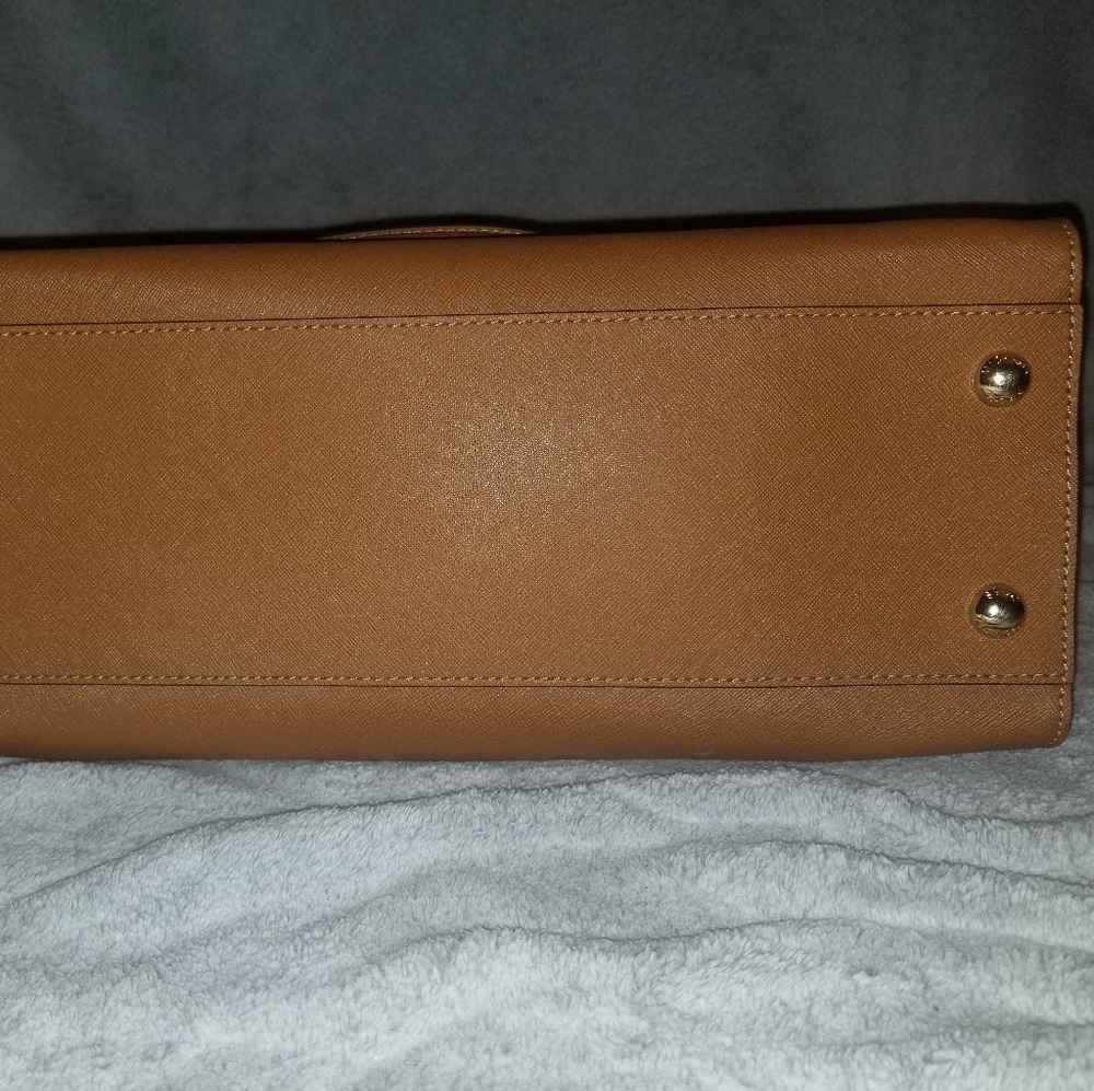 Michael Kors Hamilton Saffiano Leather Satchel - Picture 12 of 12